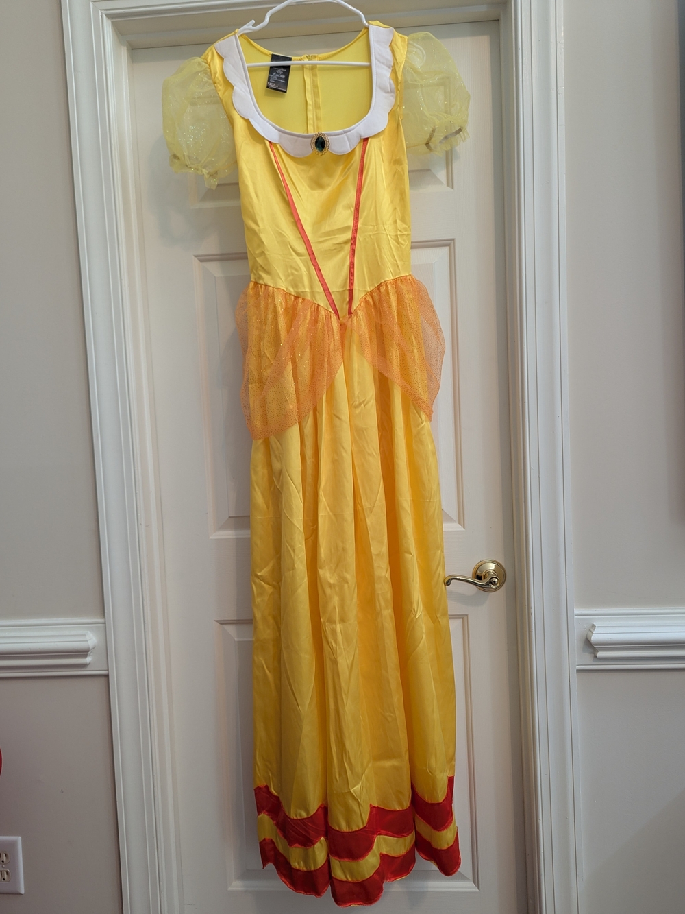 Women's Mario Princess Daisy Costume Dress And Headband